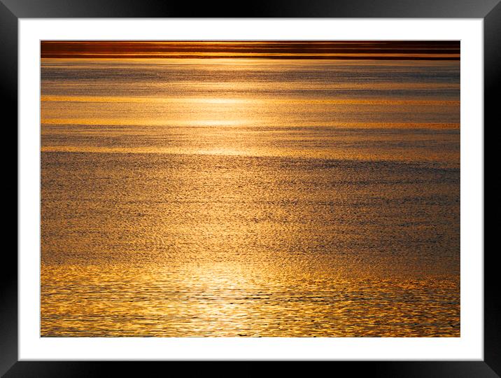 Sunlight on the sea Framed Mounted Print by Rory Hailes