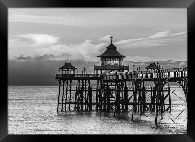 Clevedon Pier at sunset Framed Print by Rory Hailes
