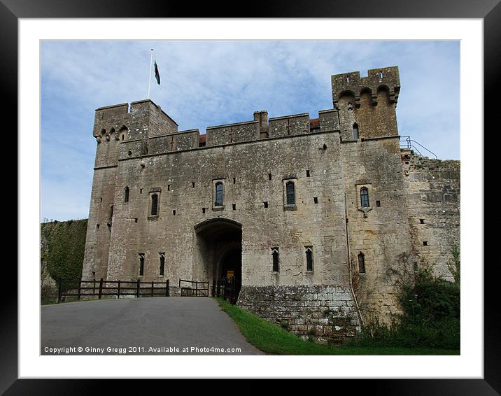 Caldicot Castle Framed Mounted Print by Ginny Gregg