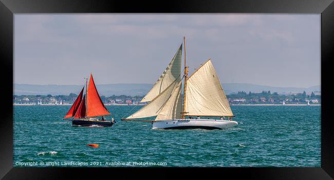 The Old Gaffers Framed Print by Wight Landscapes