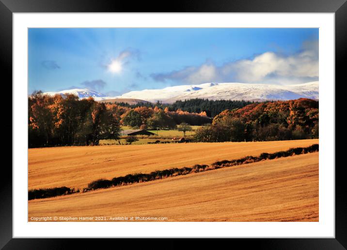 Lowlands meet the Highlands Perthshire Framed Mounted Print by Stephen Hamer