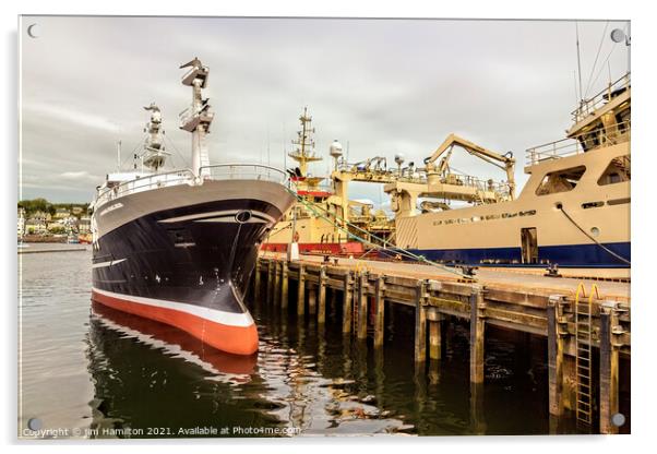 Trawlers at Killybegs Acrylic by jim Hamilton