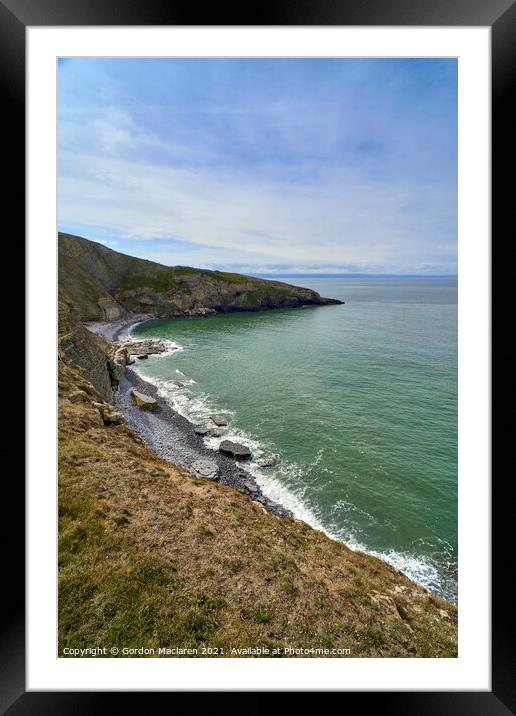 Witches Point, Southerndown, South Wales Framed Mounted Print by Gordon Maclaren