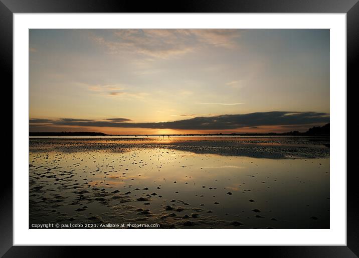Serenity at Poole Harbour Framed Mounted Print by paul cobb