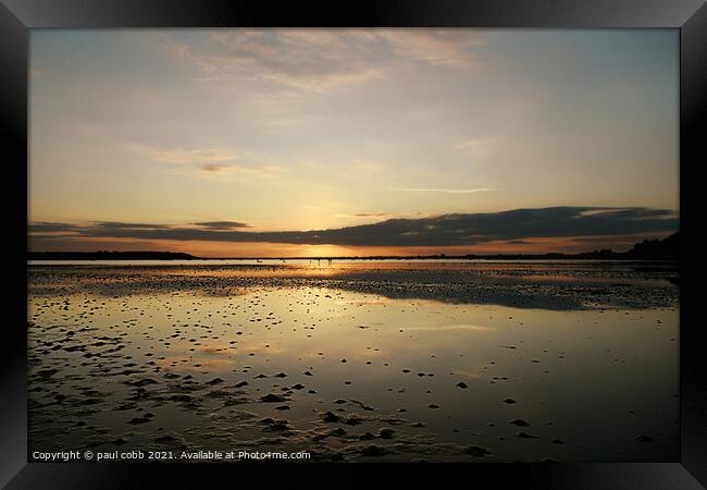 Serenity at Poole Harbour Framed Print by paul cobb