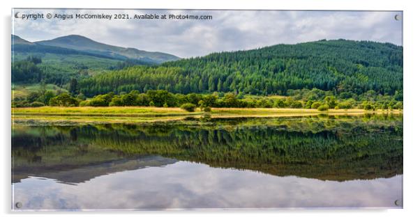 Loch Lubnaig panorama Acrylic by Angus McComiskey