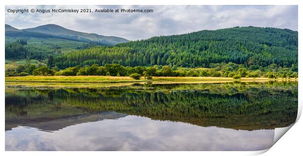 Loch Lubnaig panorama Print by Angus McComiskey