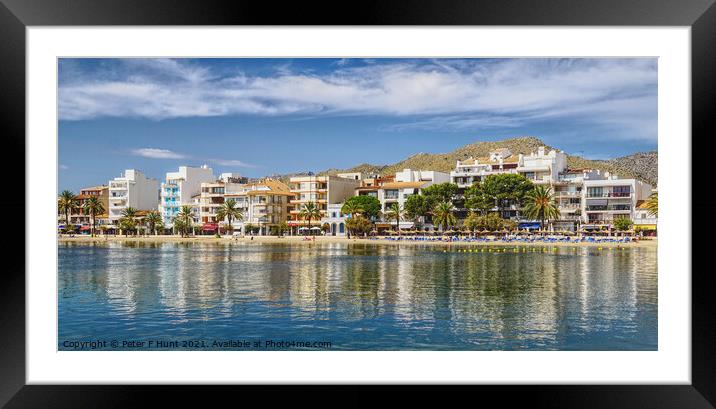 Puerto De Pollensa Mallorca  Framed Mounted Print by Peter F Hunt