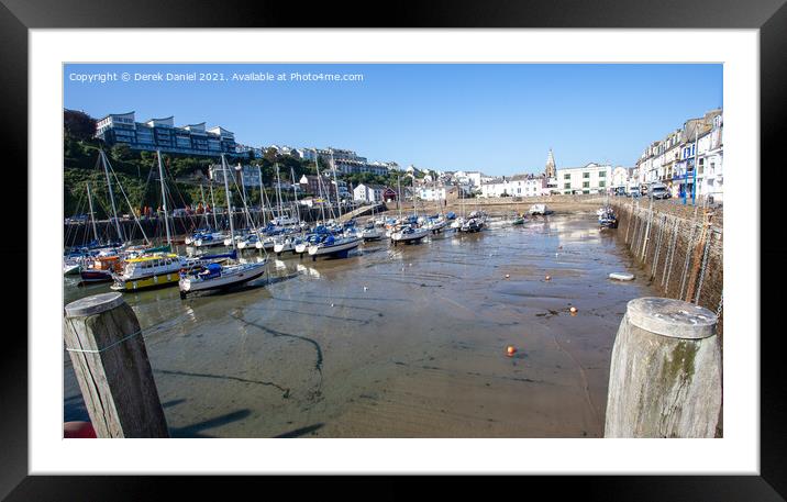 A Picturesque Haven Ilfracombe Harbour Framed Mounted Print by Derek Daniel