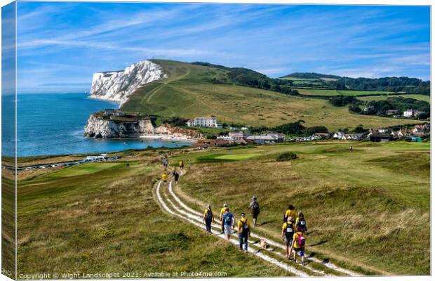 Walk The Wight Canvas Print by Wight Landscapes