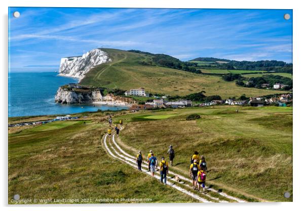 Walk The Wight Acrylic by Wight Landscapes