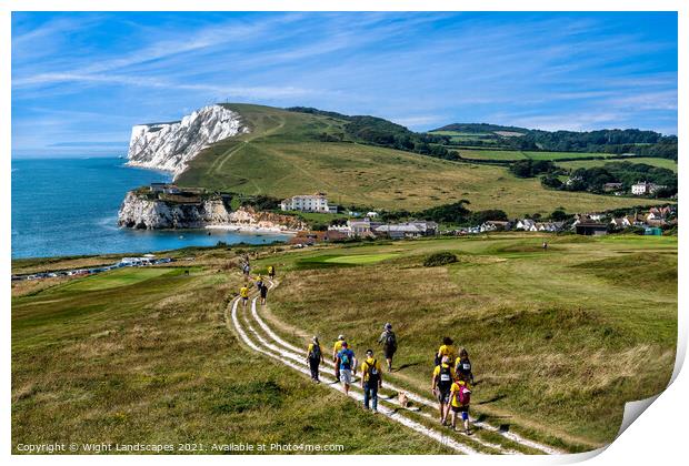 Walk The Wight Print by Wight Landscapes