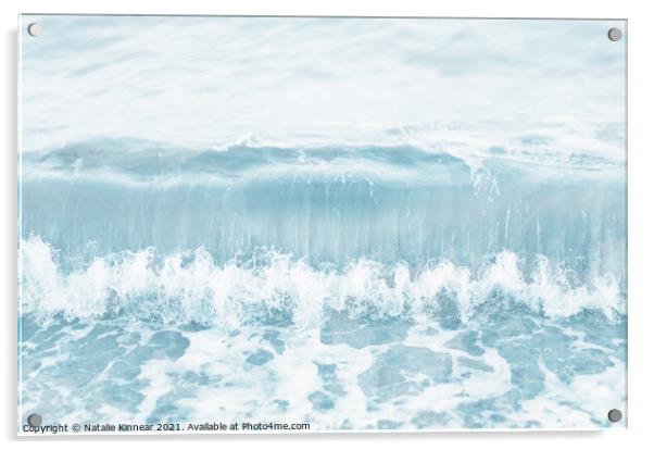 Calm Sea Wave Breaking Acrylic by Natalie Kinnear