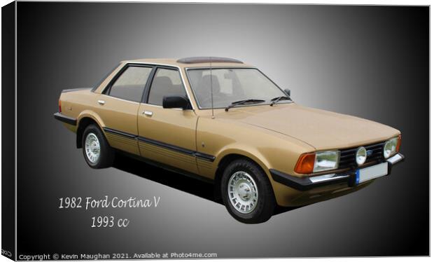 Glinting golden Ford Cortina Canvas Print by Kevin Maughan
