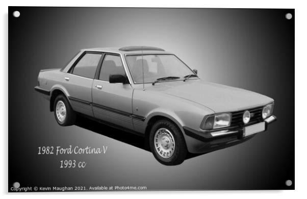 1982 Ford Cortina Mark 5 Acrylic by Kevin Maughan