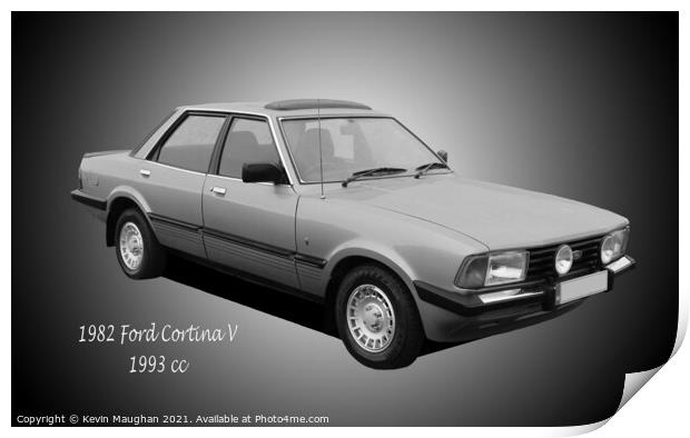 1982 Ford Cortina Mark 5 Print by Kevin Maughan