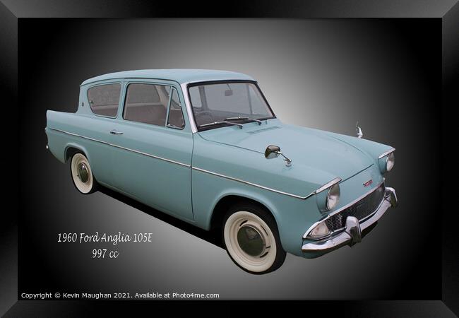 1960 Ford Anglia 105E Framed Print by Kevin Maughan