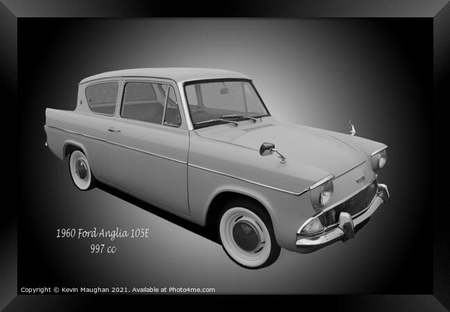 Timeless Beauty: 1960 Ford Anglia Framed Print by Kevin Maughan