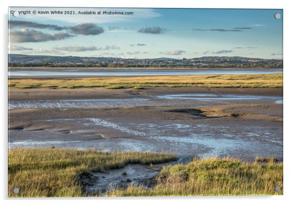 Loughor river low tide Acrylic by Kevin White