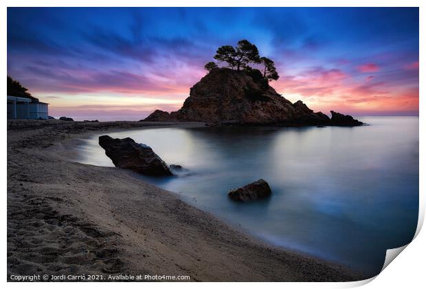 Blue hour at dawn in Cap Roig - CR2006--2932-ART Print by Jordi Carrio