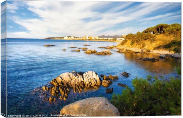 Colores de amanacer en la Costa Brava - 7 Canvas Print by Jordi Carrio