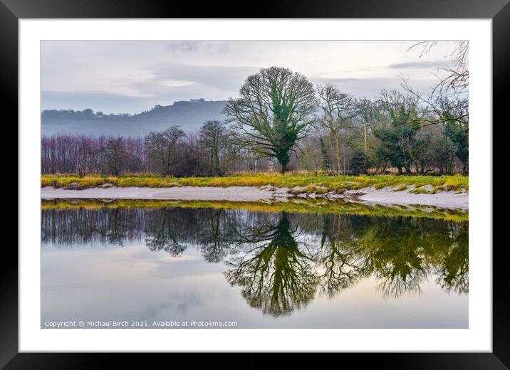 Serene Reflections of Autumn Framed Mounted Print by Michael Birch