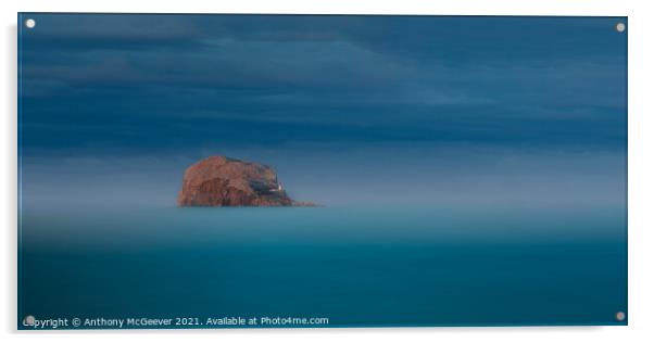 The red rock of north Berwick  Acrylic by Anthony McGeever