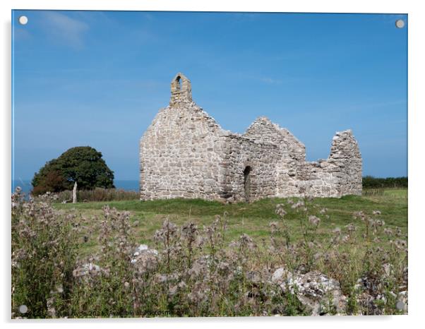Capel Lligwy Anglesey Acrylic by chris hyde