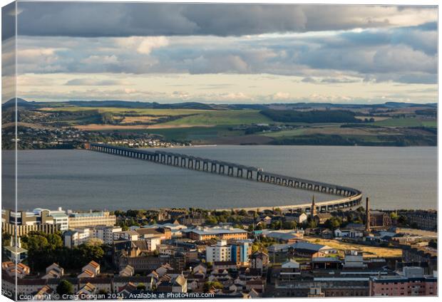 Tay Rail Bridge Dundee Canvas Print by Craig Doogan