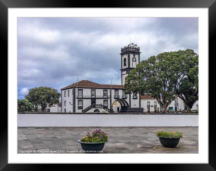 Ribeira Grande town hall Framed Mounted Print by Margaret Ryan