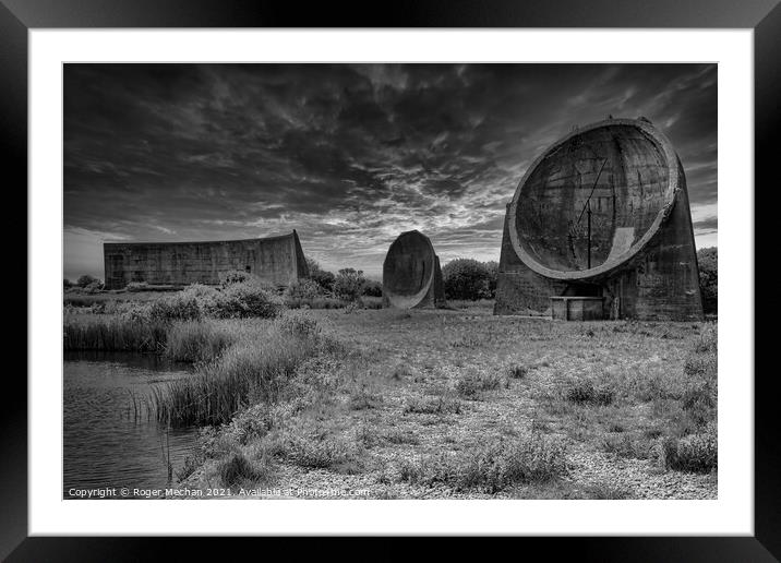 Echoes in Concrete Framed Mounted Print by Roger Mechan