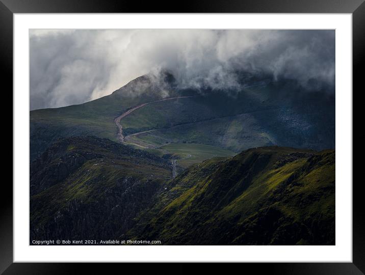 Pathway to the clouds - 2  Framed Mounted Print by Bob Kent
