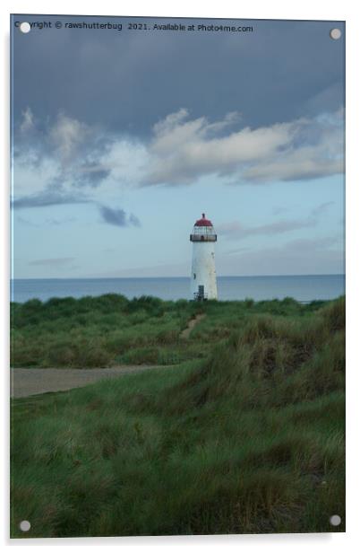 Point of Ayr Lighthouse Acrylic by rawshutterbug 
