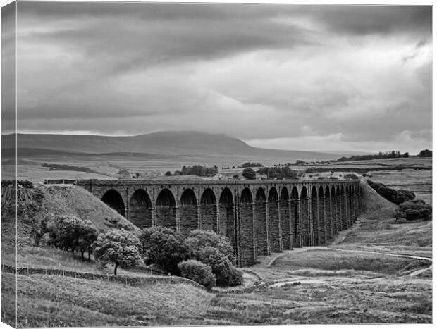 Ribblehead under cloud Canvas Print by David McCulloch