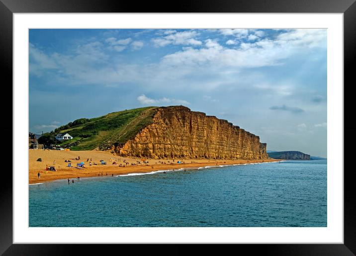 Sunny Day at West Bay Framed Mounted Print by Darren Galpin
