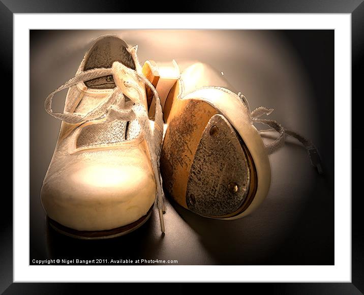 Tap Shoes Framed Mounted Print by Nigel Bangert