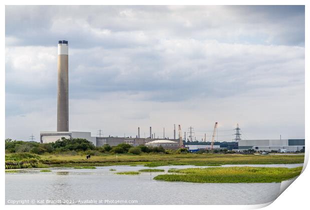 Fawley Power station, Southampton Print by KB Photo