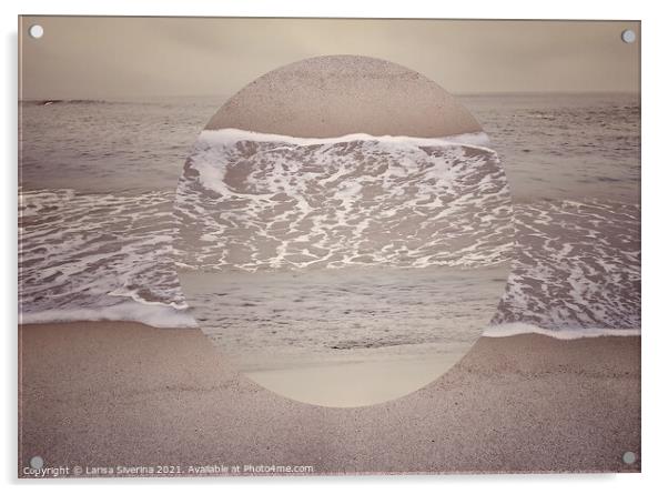 Abstract sea Acrylic by Larisa Siverina