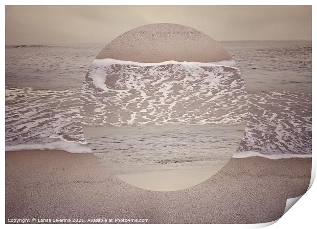 Abstract sea Print by Larisa Siverina