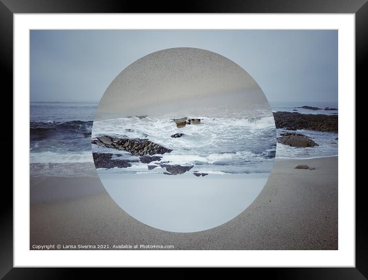 Abstract sea Framed Mounted Print by Larisa Siverina
