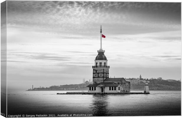 Maiden's Tower.  Canvas Print by Sergey Fedoskin