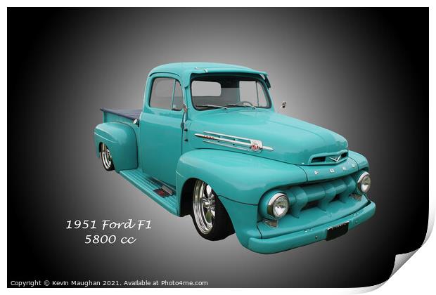A Classic Ford F1 Pickup Print by Kevin Maughan