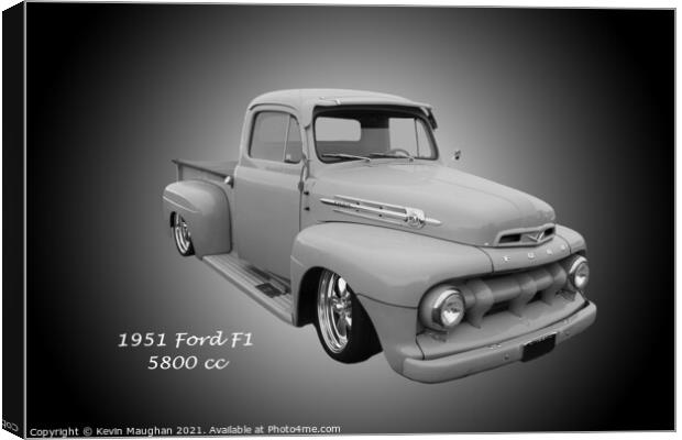 Classic Ford F1 Pickup Canvas Print by Kevin Maughan