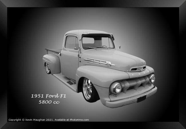 Classic Ford F1 Pickup Framed Print by Kevin Maughan