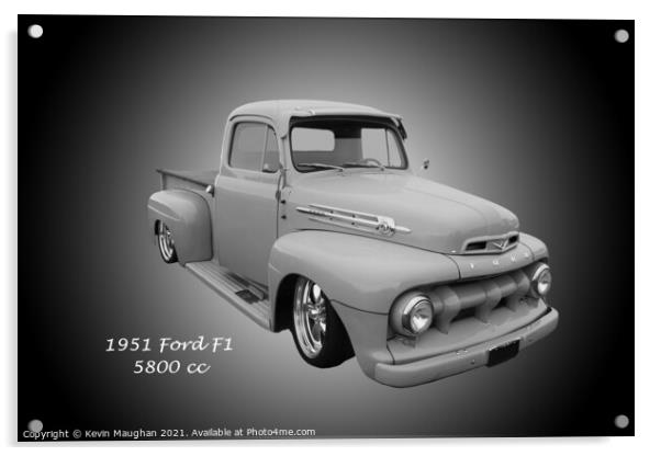 Classic Ford F1 Pickup Acrylic by Kevin Maughan