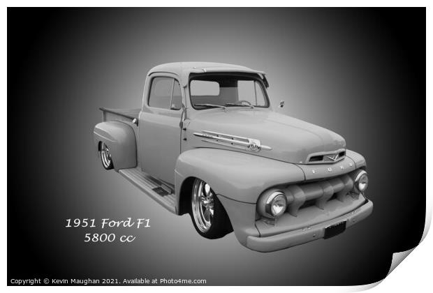 Classic Ford F1 Pickup Print by Kevin Maughan