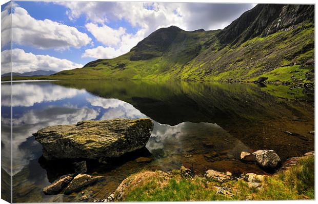 Reflections At Stickle Tarn Canvas Print by Jason Connolly