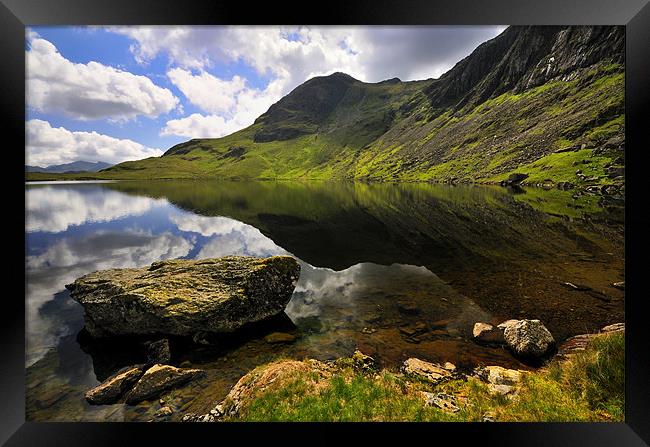 Reflections At Stickle Tarn Framed Print by Jason Connolly