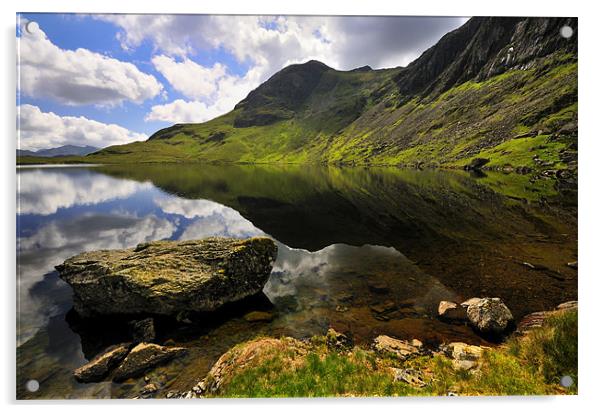 Reflections At Stickle Tarn Acrylic by Jason Connolly