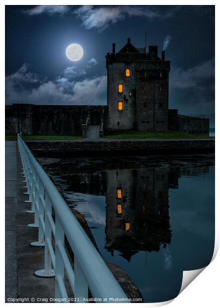 Broughty Ferry Castle - Dundee Print by Craig Doogan